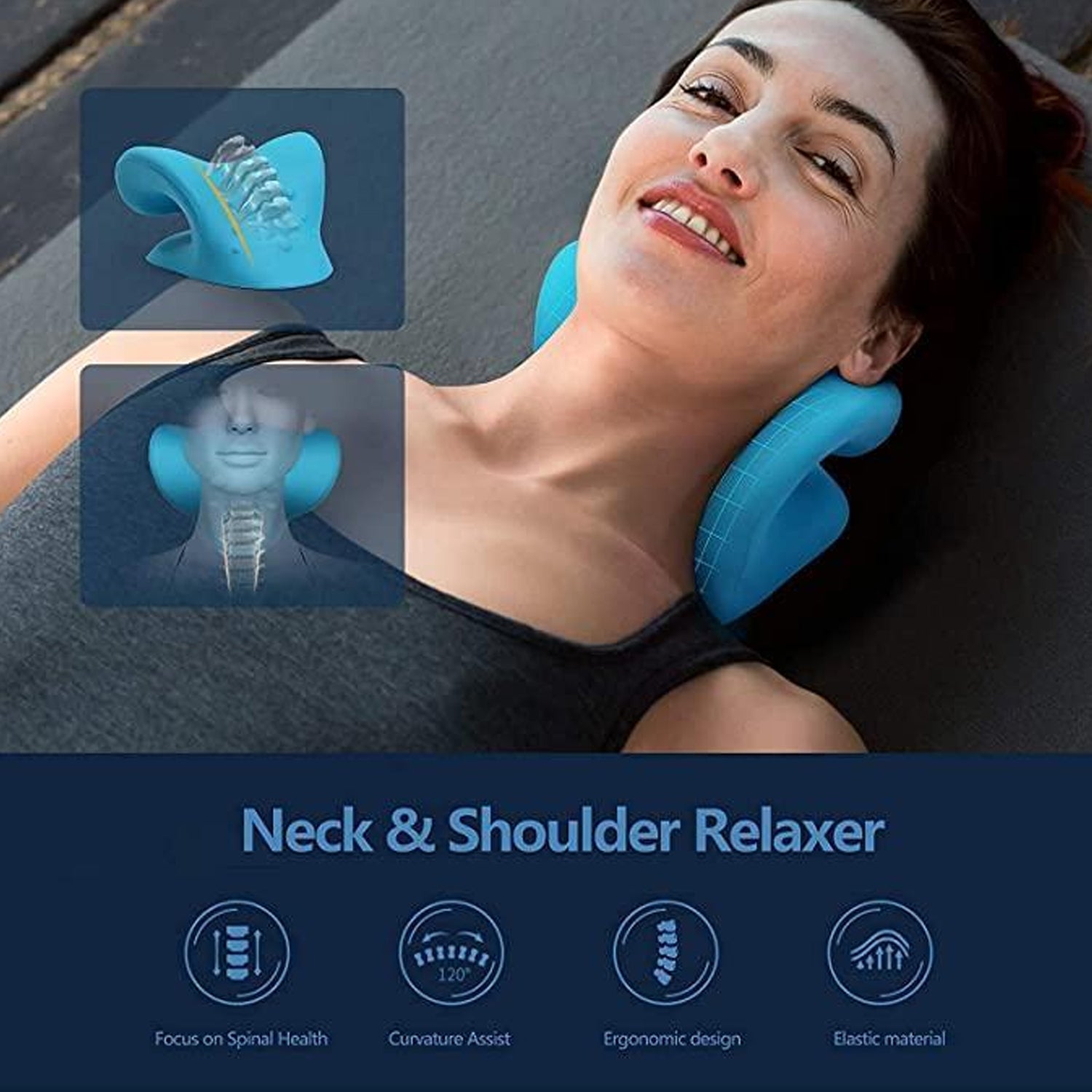 0511 Neck Relaxer | Cervical Pillow for Neck & Shoulder Pain | Chiropractic Acupressure Manual Massage | Medical Grade Material | Recommended by Orthopaedics DeoDap 0511 Neck Relaxer | Cervical Pillow for Neck & Shoulder Pain | Chiropractic Acupressure Manual Massage | Medical Grade Material | Recommended by Orthopaedics DeoDap